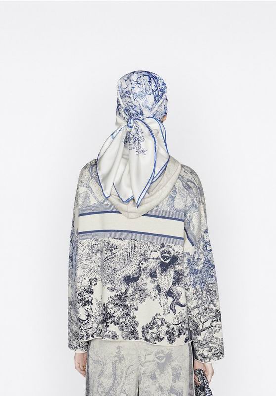Dior silk scarf 90X90cm E16 (1)